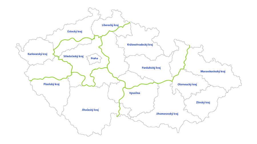 Mapa České Republiky - ista