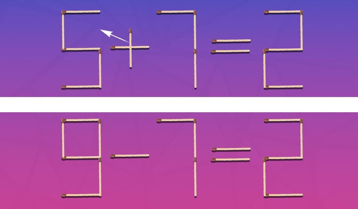 Musíte přeskládat jednu shodu a rovnost se stane správnou: test inteligence