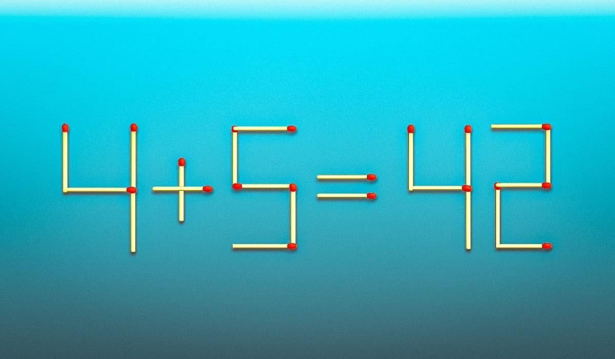 Přetáhněte 2 zápalky a rovnost se stane správnou: rychlý IQ test