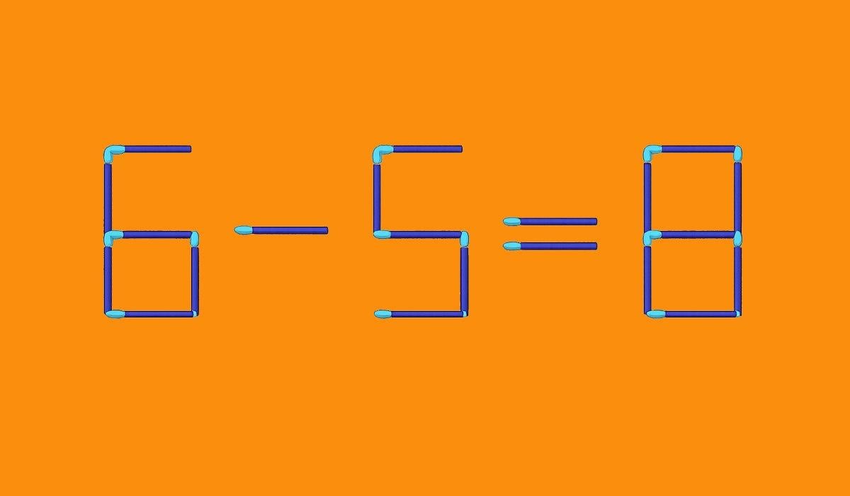 Rychlý IQ test: stačí posunout pouze jednu sirku