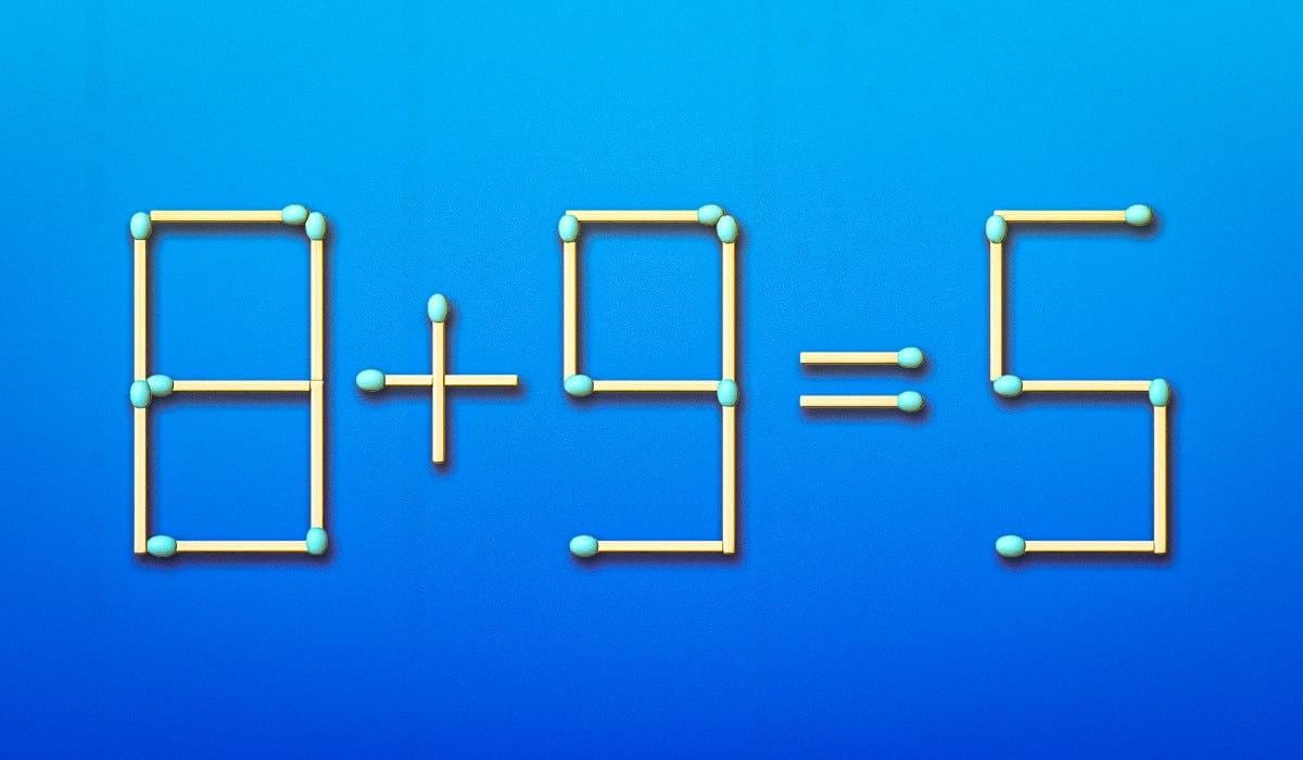 K opravě chyby stačí posunout pouze jednu sirku: IQ test za 11 sekund