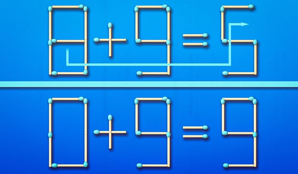 K opravě chyby stačí posunout pouze jednu sirku: IQ test za 11 sekund
