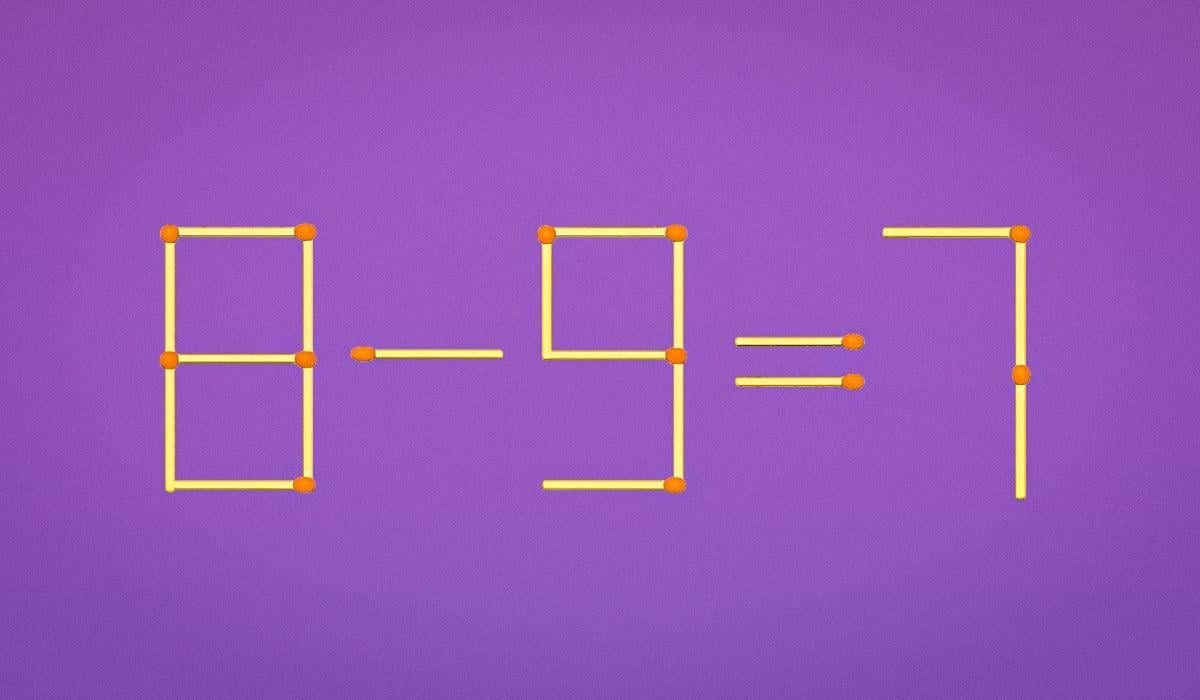 Obtížný IQ test: za 15 sekund musíte přemístit pouze 1 zápalku.