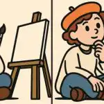 IQ test: musíte najít 3 rozdíly na obrázku umělce s plátnem za 79 s. IQ test: musíte najít 3 rozdíly na obrázku umělce s