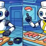 IQ test: za 23 sekund musíte najít 3 rozdíly na obrázku sushi robota. IQ test: za 23 sekund musíte najít 3 rozdíly na