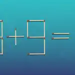 Která zápalka musí být posunuta, aby byla rovnost správná: hádanka