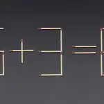 Velmi obtížný hlavolam: musíte pohnout pouze jednou zápalkou. Velmi obtížný hlavolam: musíte pohnout pouze jednou zápalkou.